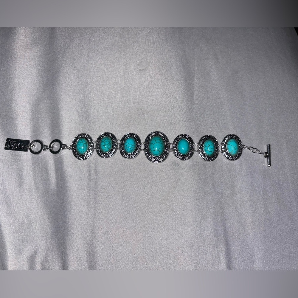 - Turquoise and silver Bracelet